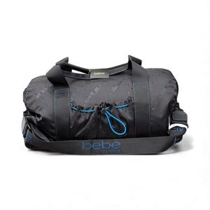 bebe Black and Blue Duffel Bag